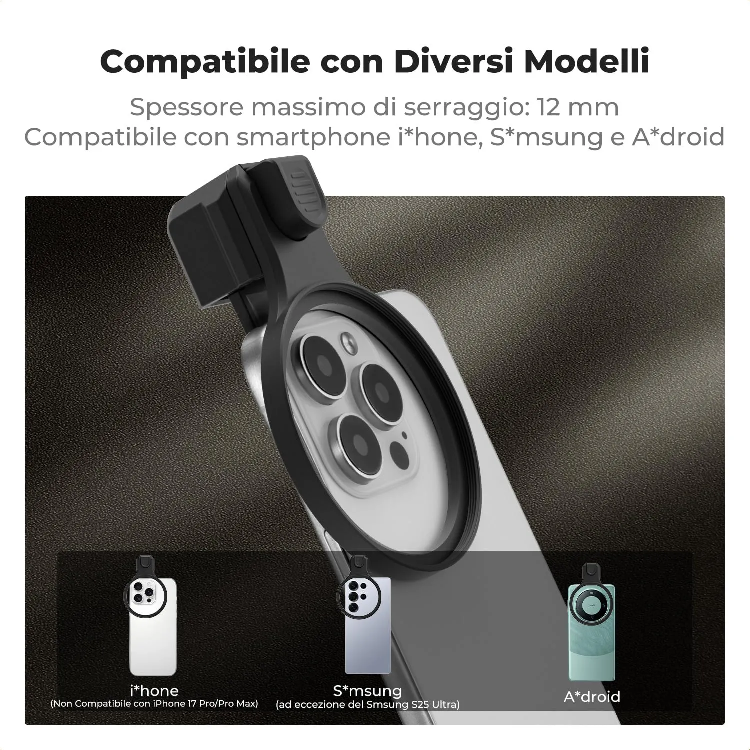 K&F Concept Kit Filtro CPL Telefono 67mm Press-Type