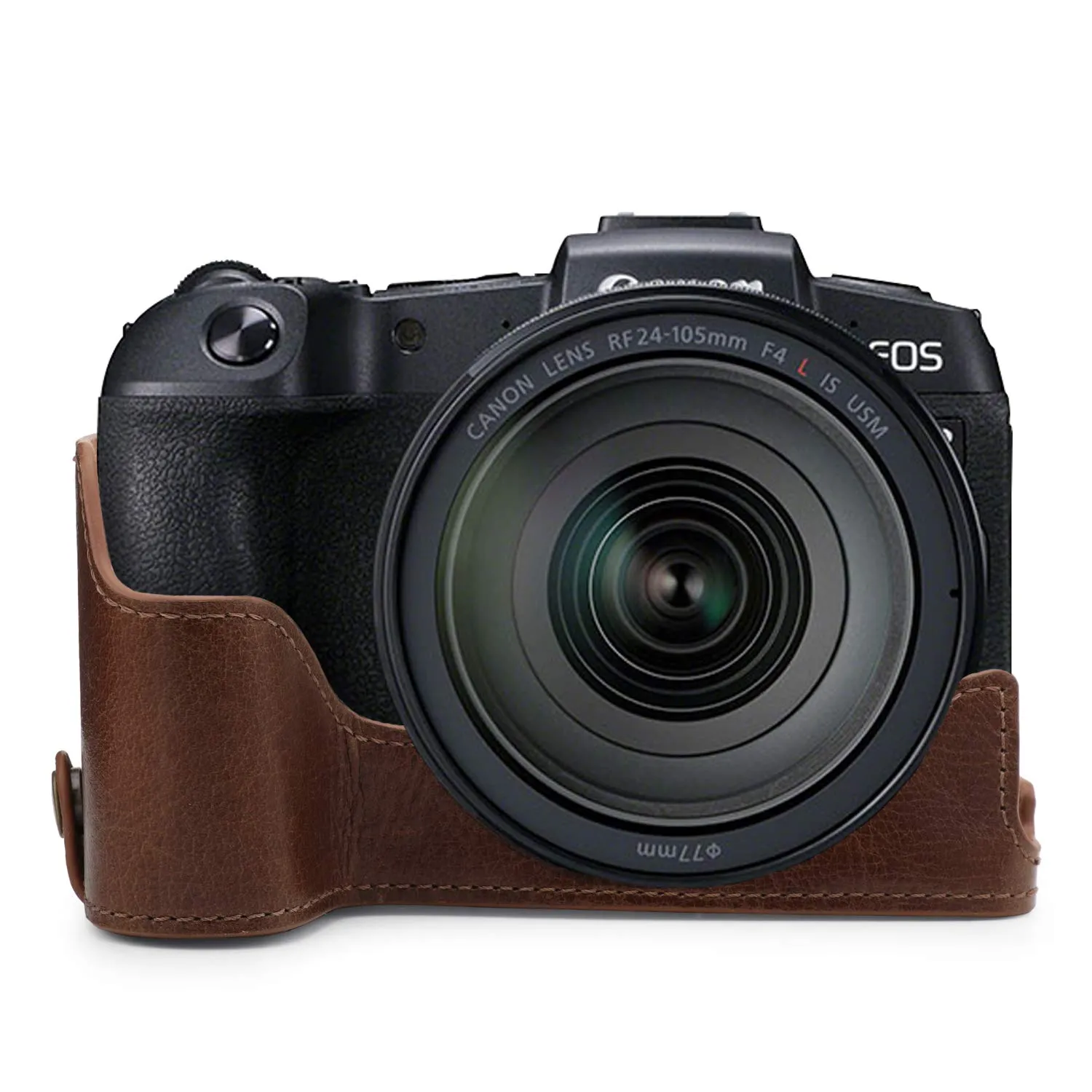 MegaGear custodia vera pelle Canon EOS RP nera ever ready