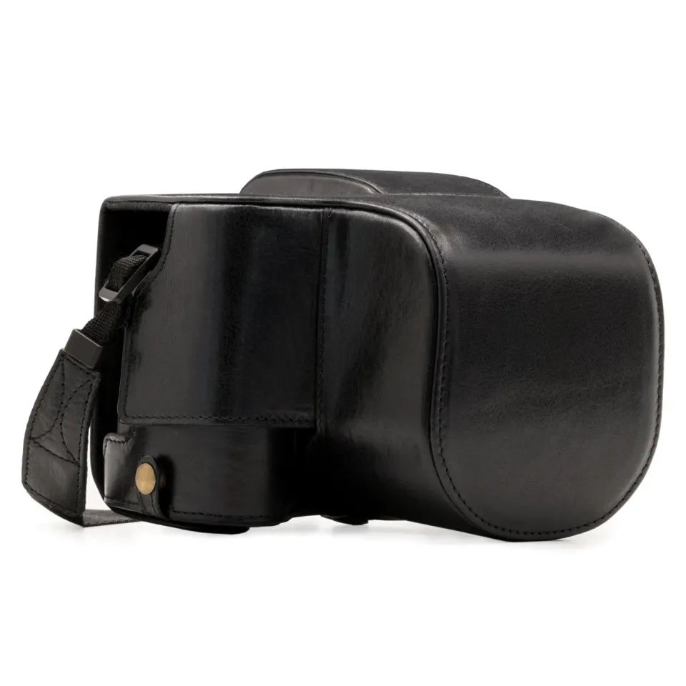 MegaGear Ever Ready MG549 custodia pelle nera Leica V-Lux Typ 114