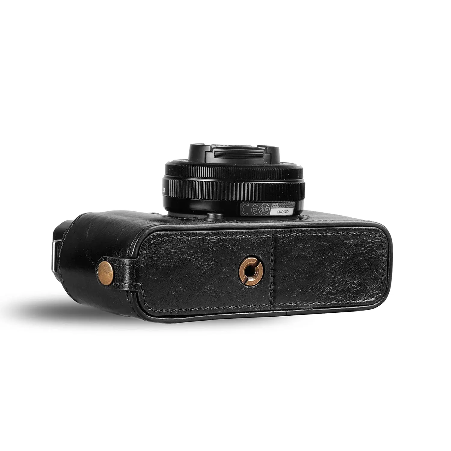 MegaGear X-E4 Custodia Pelle Nera Vera Pelle Ever Ready
