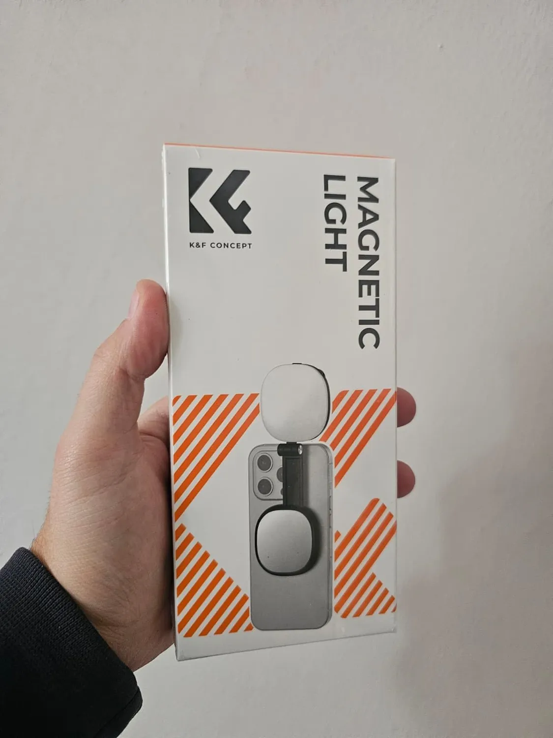 K&F Concept luce selfie magnetica con specchio nera 900 mAh