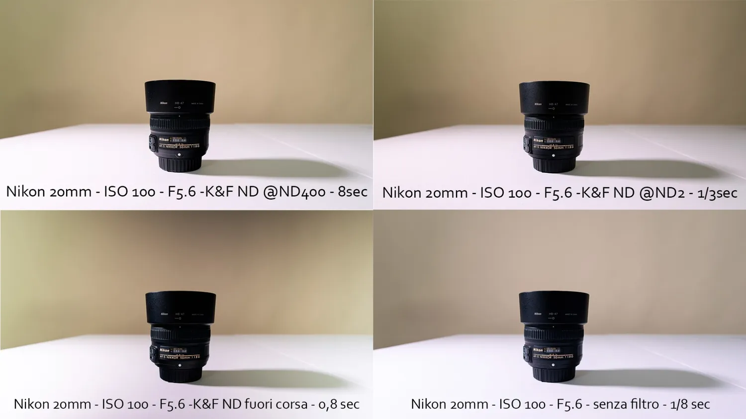 K&F Concept Nano-Xcel ND2-400 filtro variabile 82mm nano