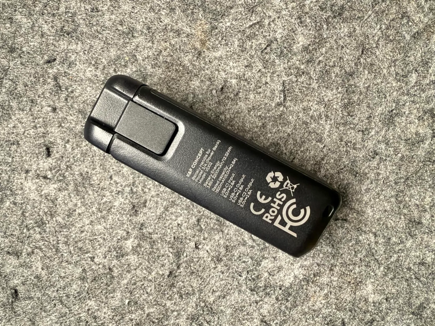 K&F Concept Impugnatura Batteria 3200mAh per Osmo Pocket 3 USB