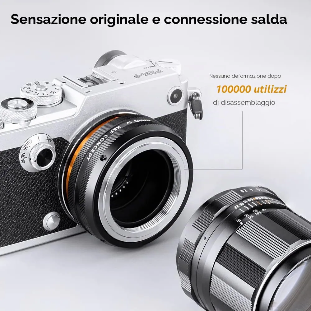 K&F Concept M42-M4/3 adattatore obiettivi manuale M42