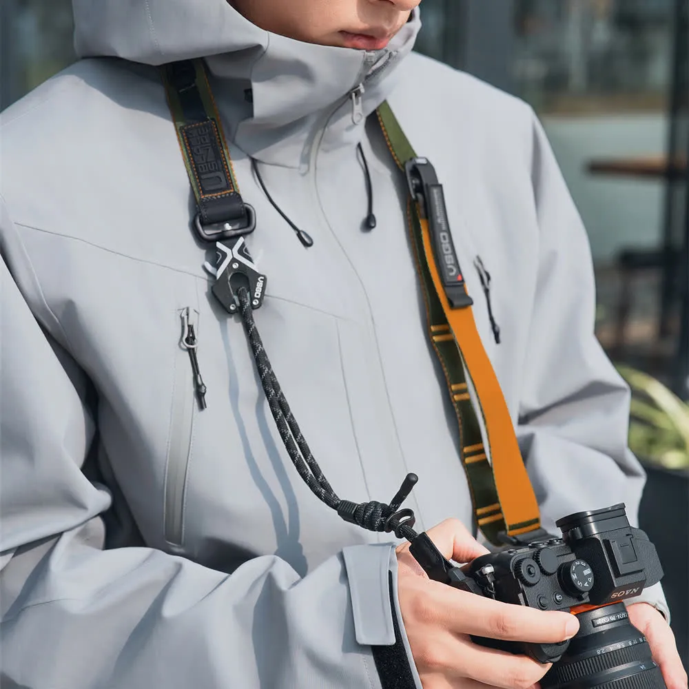 VSGO Black Snipe tracolla fotocamera 2-in-1 grigio nero