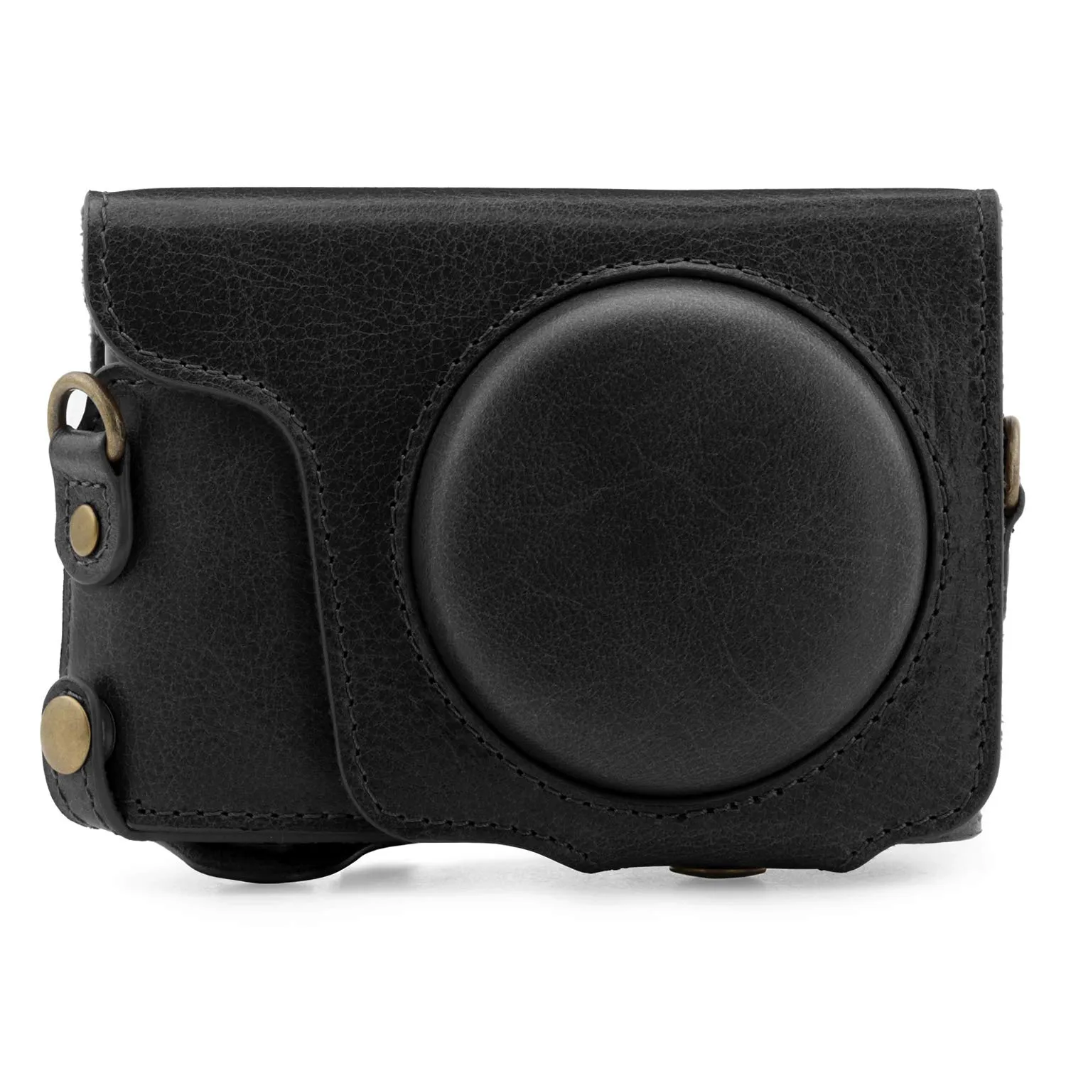 MegaGear Ever Ready custodia pelle nera TZ100 TZ200