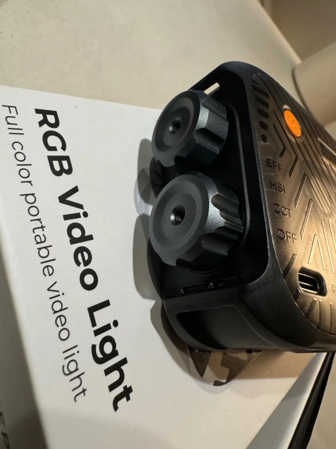 K&F Concept L01 luce video RGB 2500-9900K nera