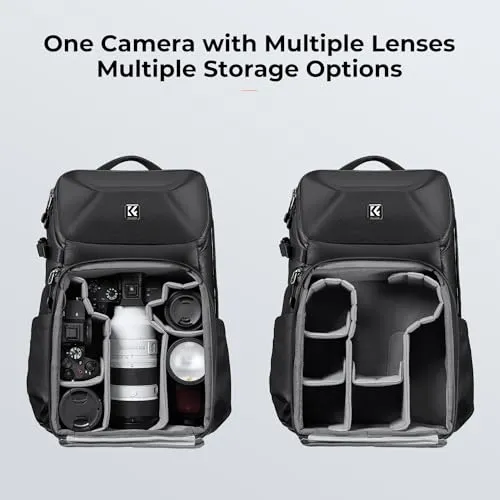 K&F Concept zaino fotocamera 20L impermeabile reflex