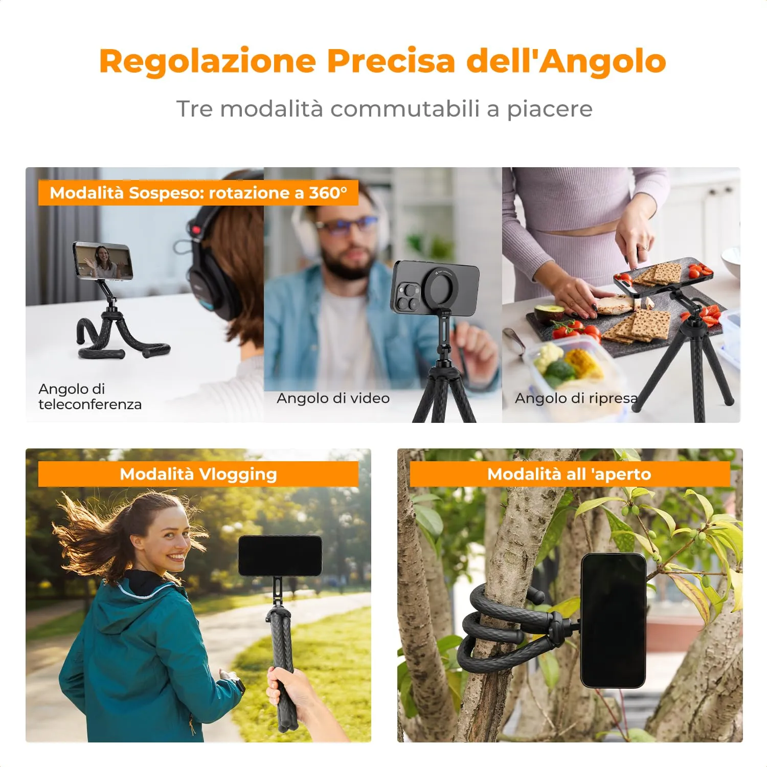 K&F Concept mini treppiede magnetico smartphone MagSafe