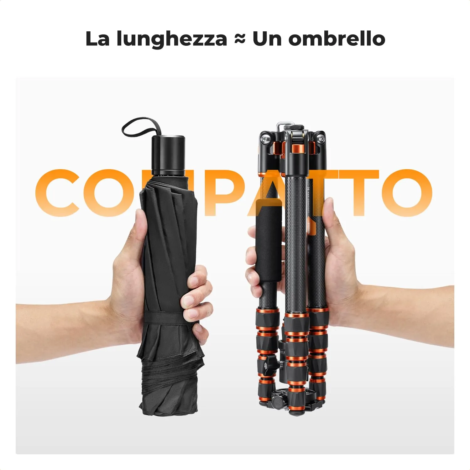 K&F Concept BA225 Treppiede Carbonio 153 cm 8 kg