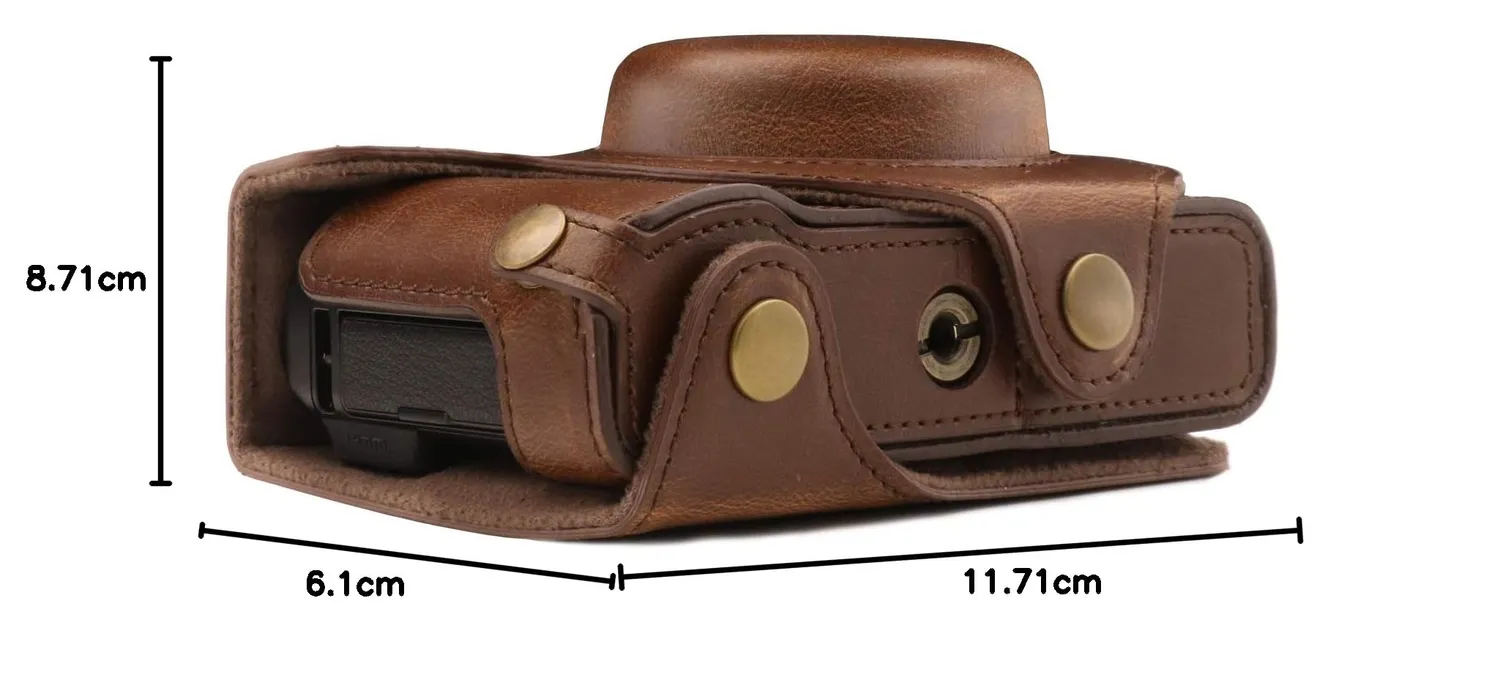 MegaGear Ever Ready Custodia Pelle Fujifilm XF10 Marrone