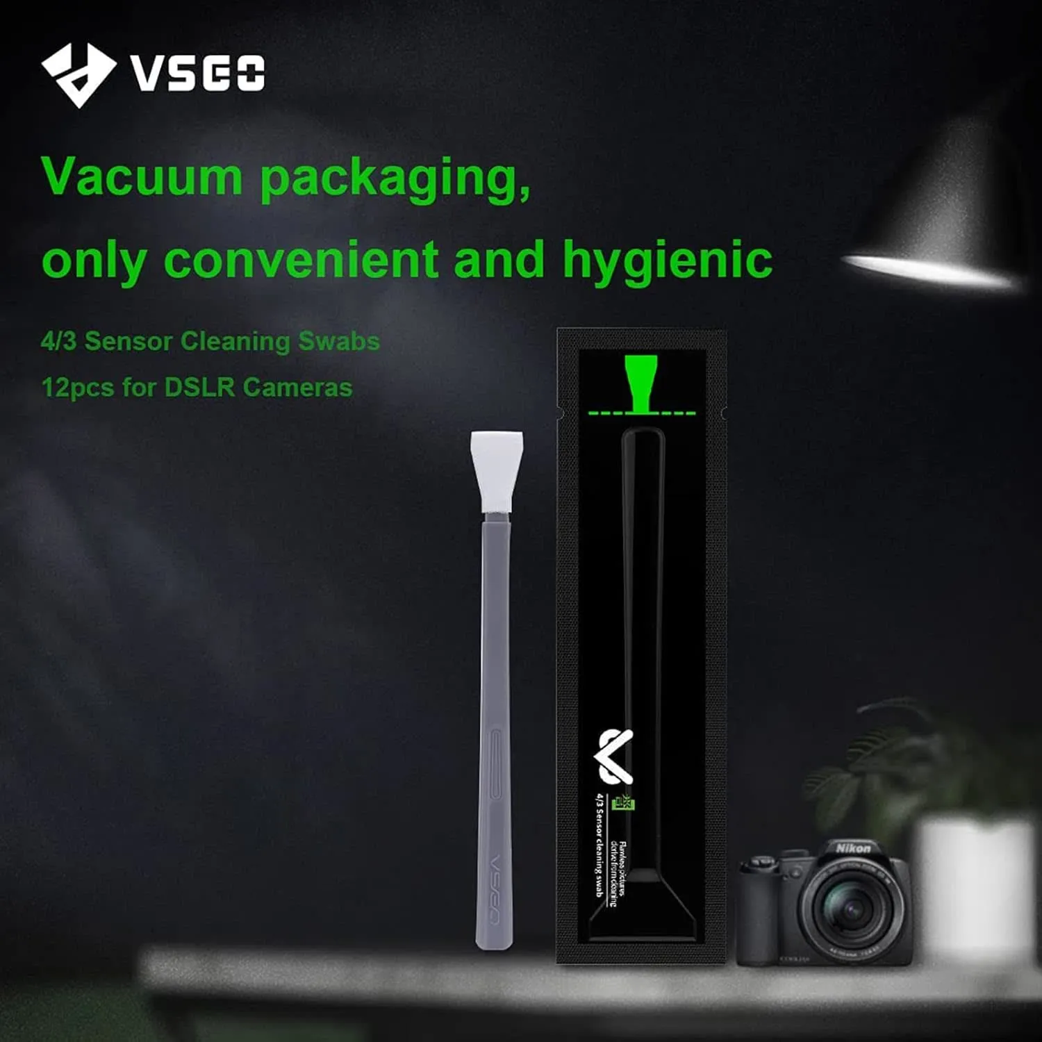 VSGO V-S01E Micro 4/3 Bastoncini Pulizia Sensore 12pz