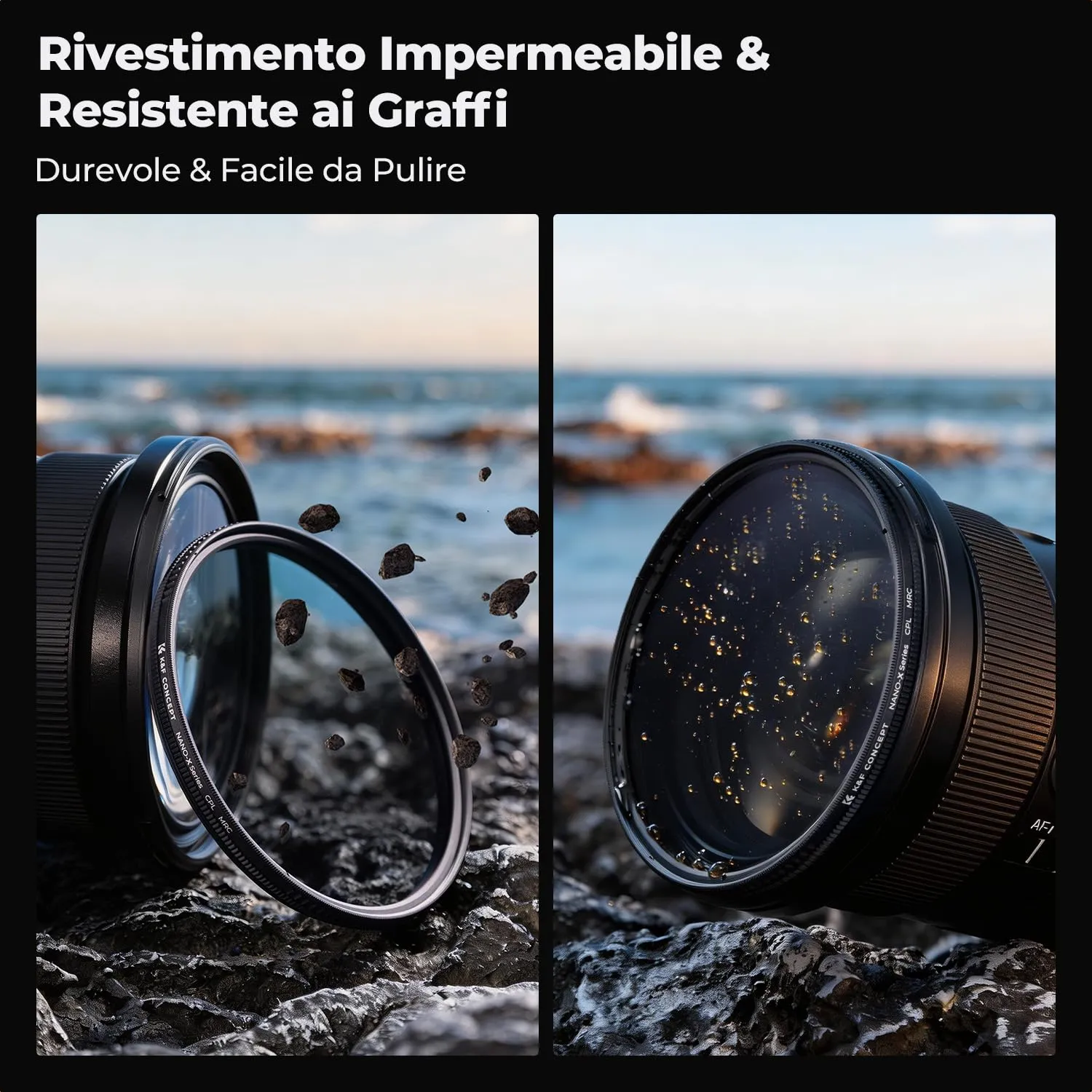 K&F Concept Nano-Xcel Filtro CPL 39mm Sottile