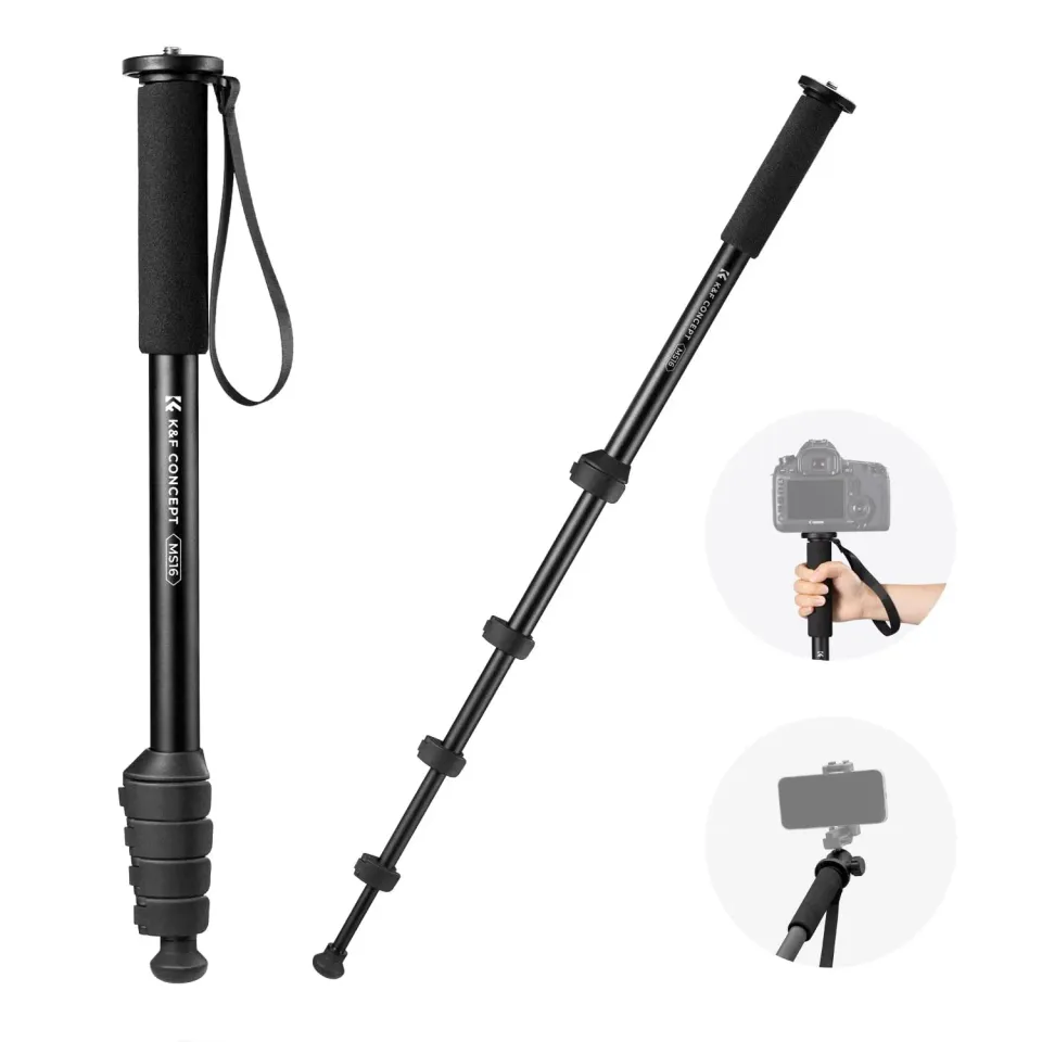 K&F Concept Monopiede 160cm Alluminio 10kg con Cinghia