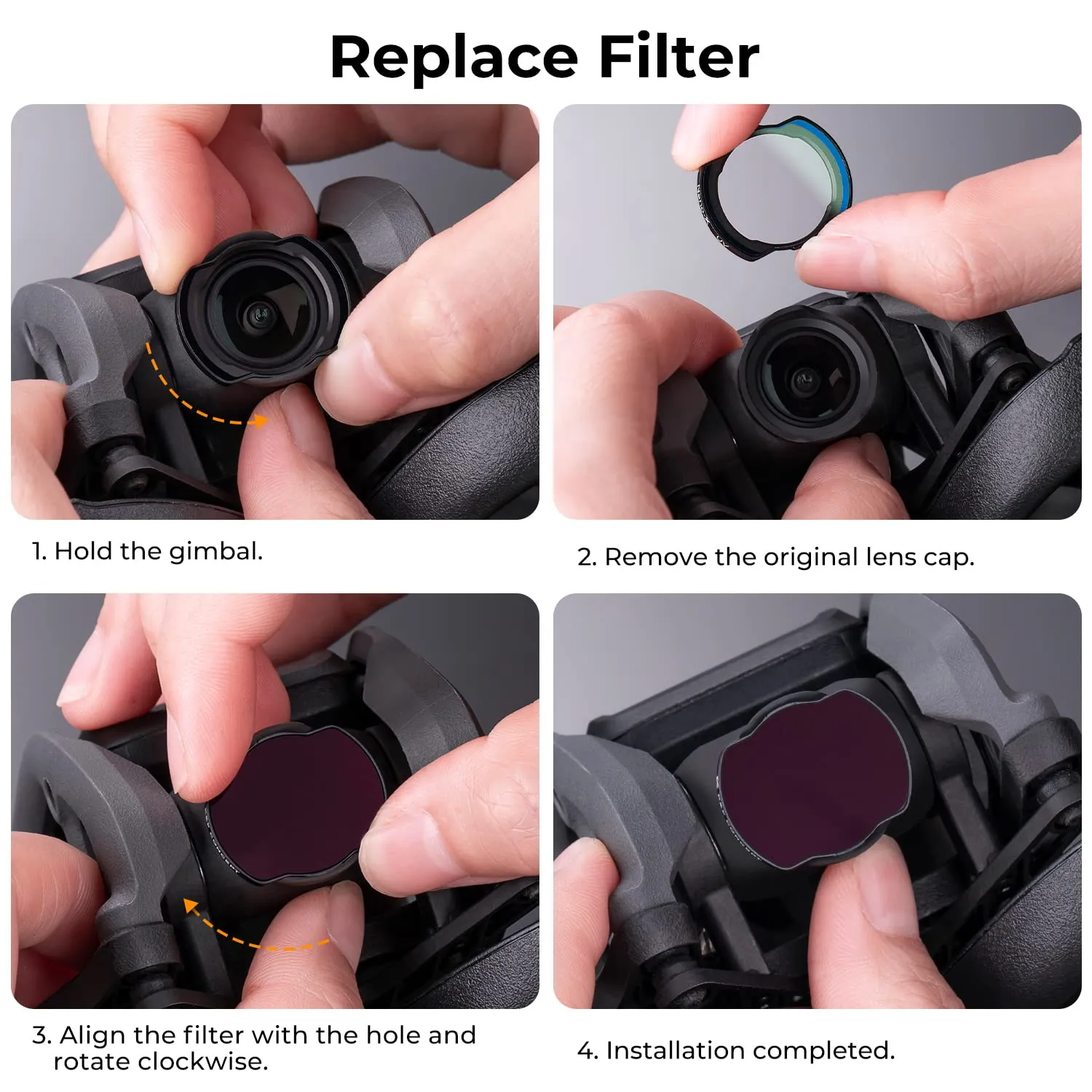 K&F Concept ND32 filtro drone DJI Avata vetro ottico
