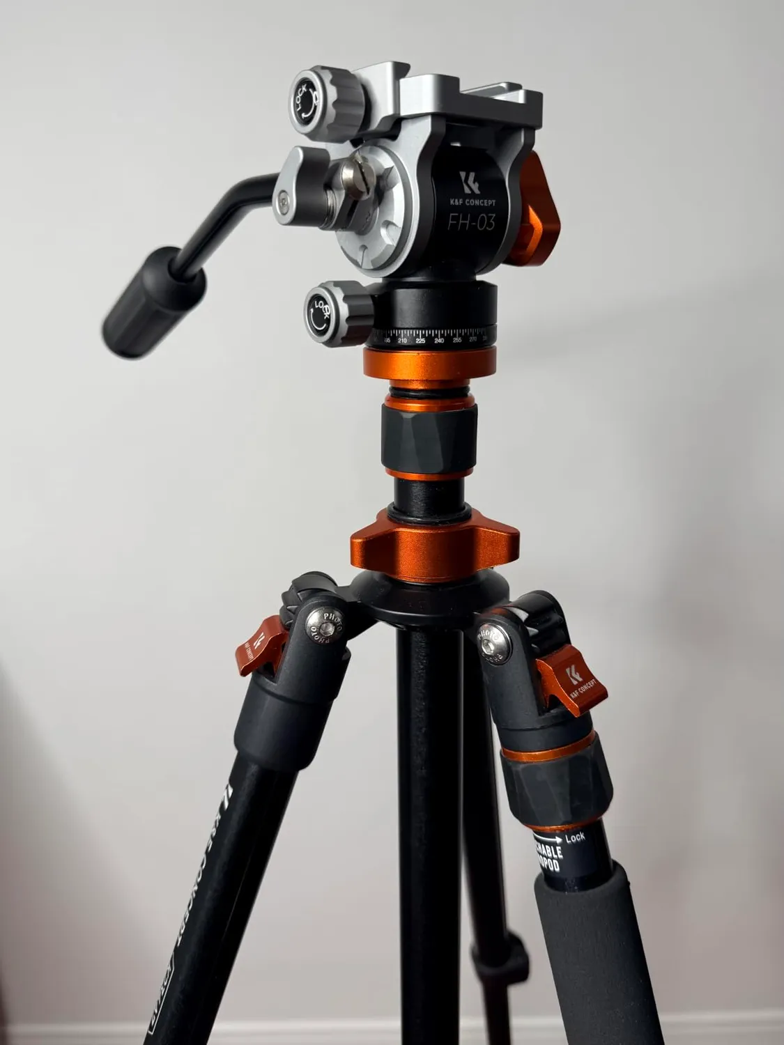 K&F Concept Treppiede 202 Cm Testa Idraulica 5 Kg Monopiede