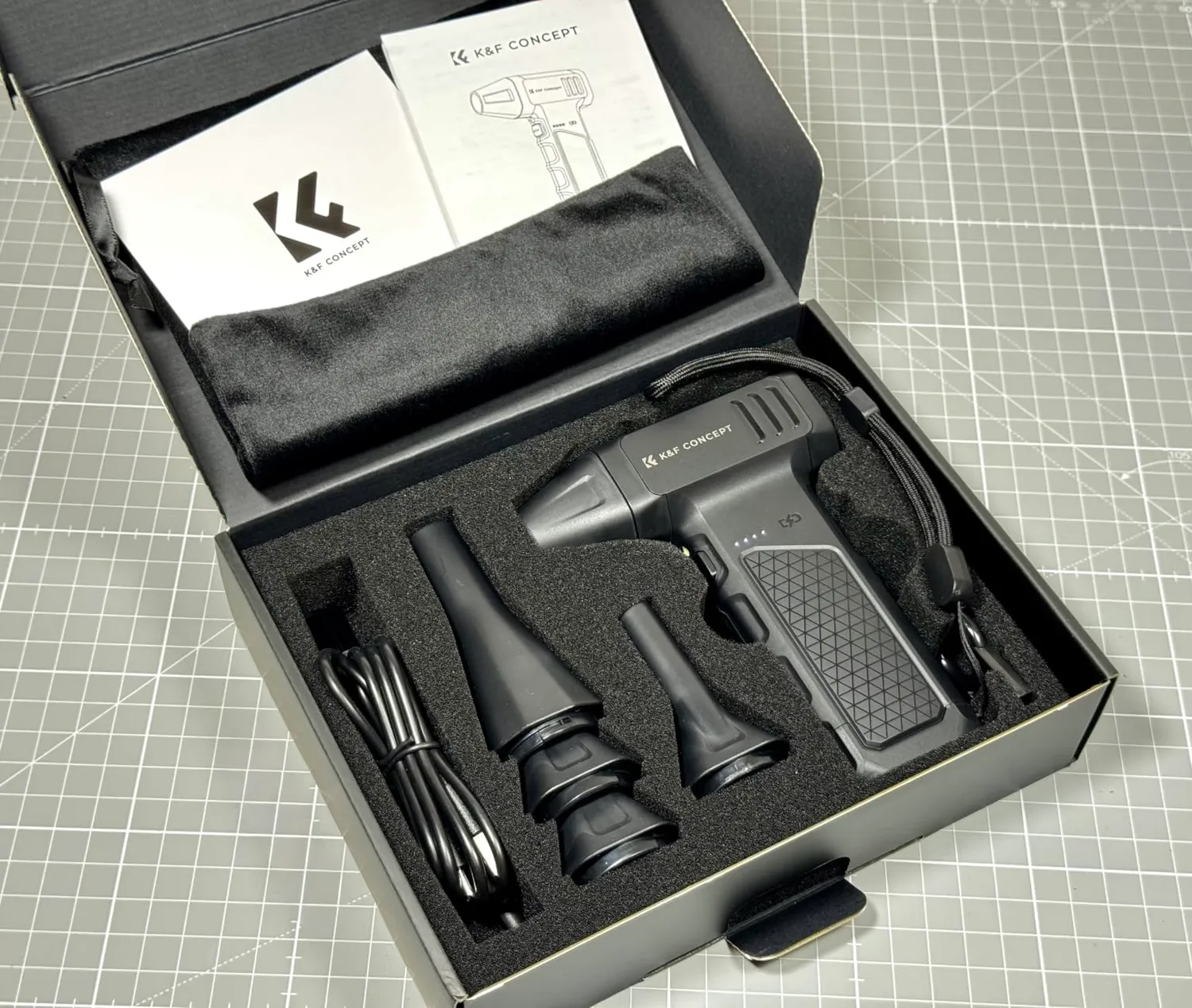 K&F Concept Soffiatore Aria Compressa 110K 3 Velocità LED