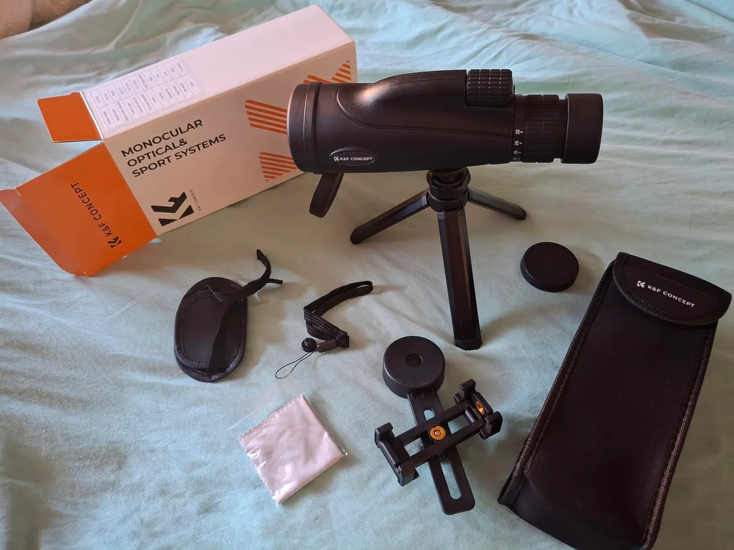K&F Concept 8-32X50 monocolo zoom IP66 BAK4