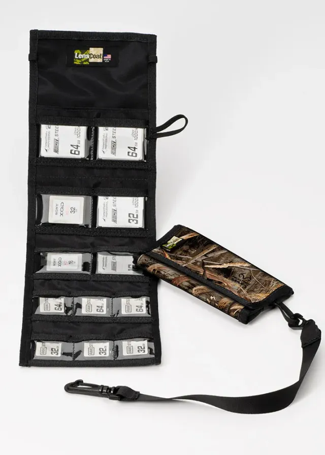 LensCoat Memory Wallet Combo 66 port rotating nero waterproof