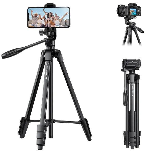 K&F Concept treppiede smartphone 152cm telecomando leggero