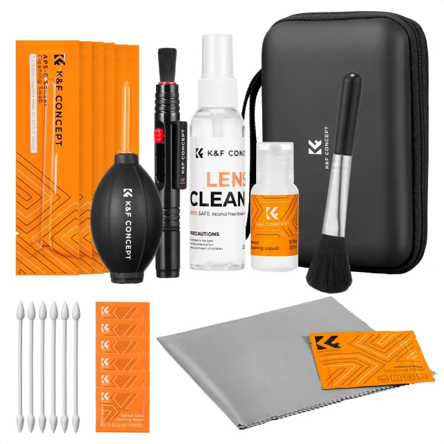 K&F Concept kit pulizia fotocamera 25 in 1 APS-C
