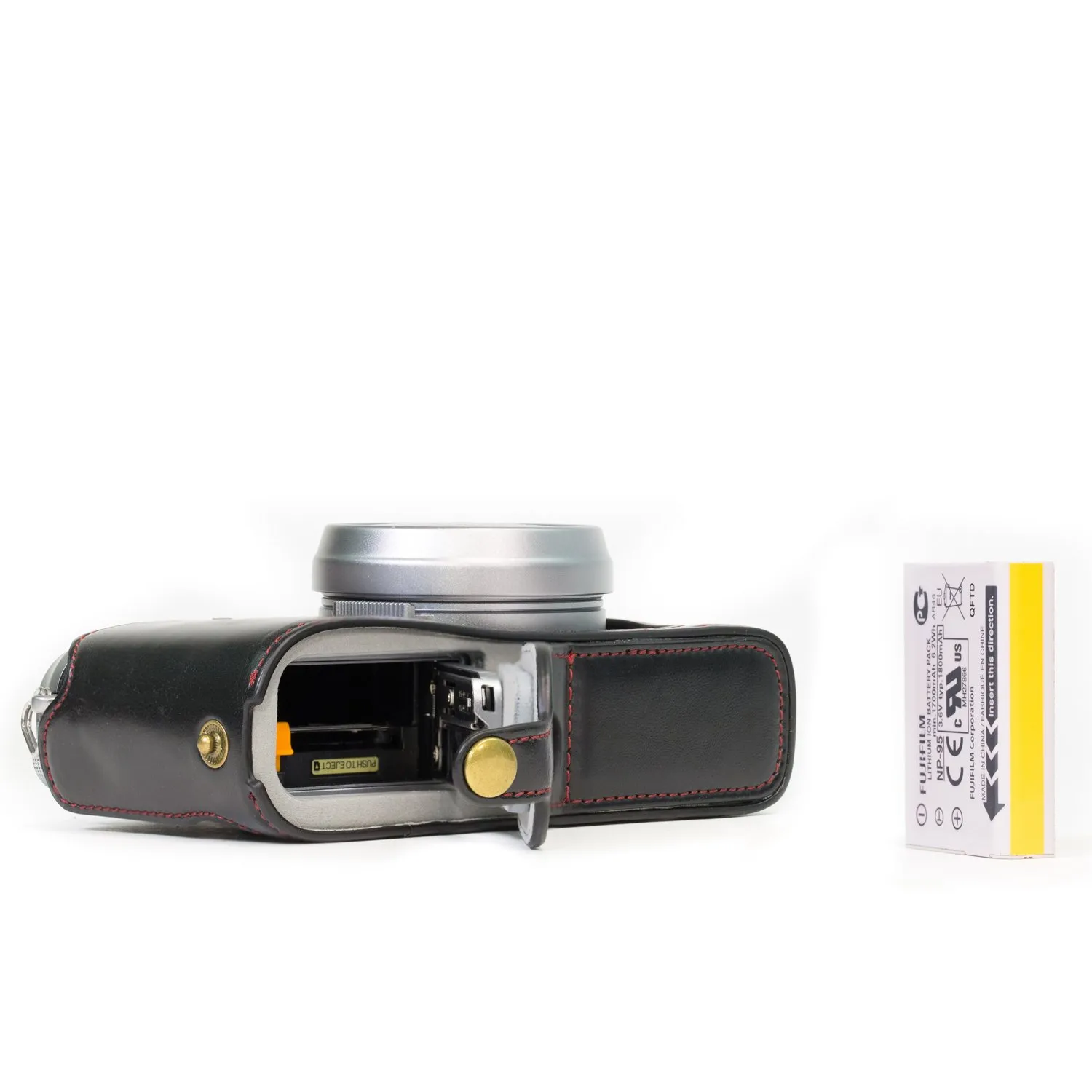 MegaGear Fujifilm X100S mezza custodia ecopelle accesso batteria