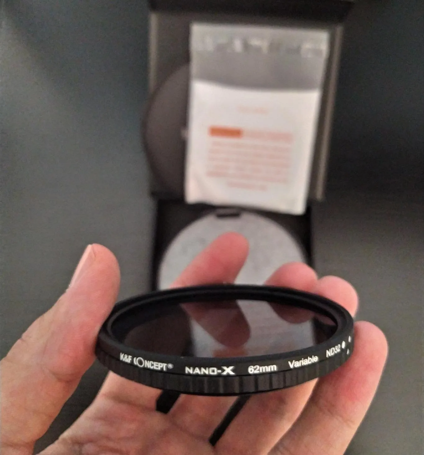 K&F Concept Nano-Xcel ND2-32 filtro variabile 67mm 1-5 stop