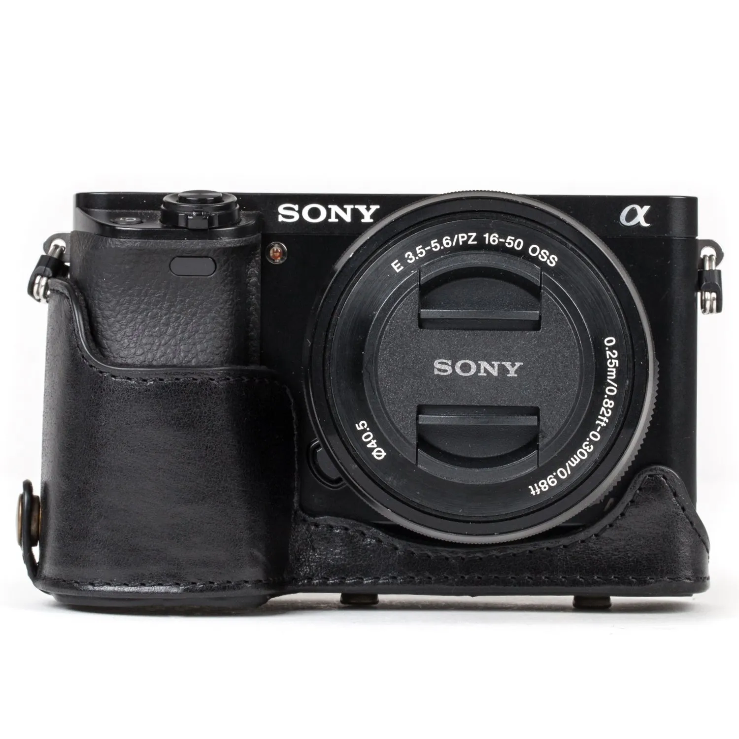 MegaGear MG1236 Ever Ready custodia Sony A6500 vera pelle nera