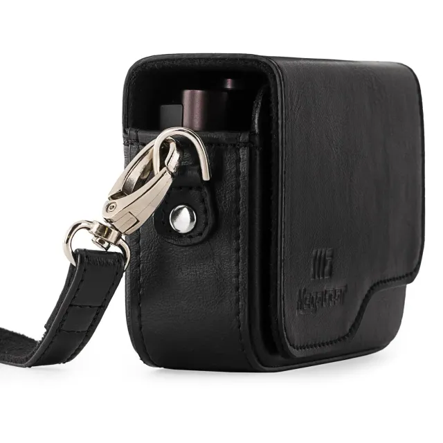 MegaGear Custodia Leica C Typ 112 pelle nera con tracolla