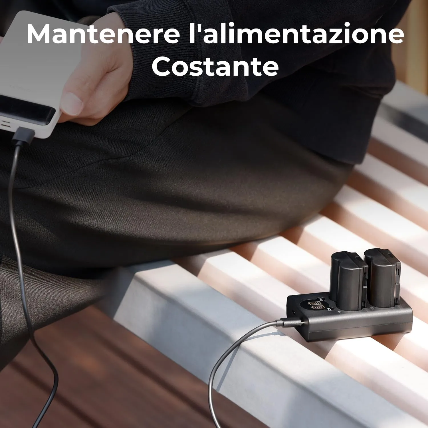 K&F Concept NP-W235 Batteria Doppia con Caricatore LCD Fujifilm