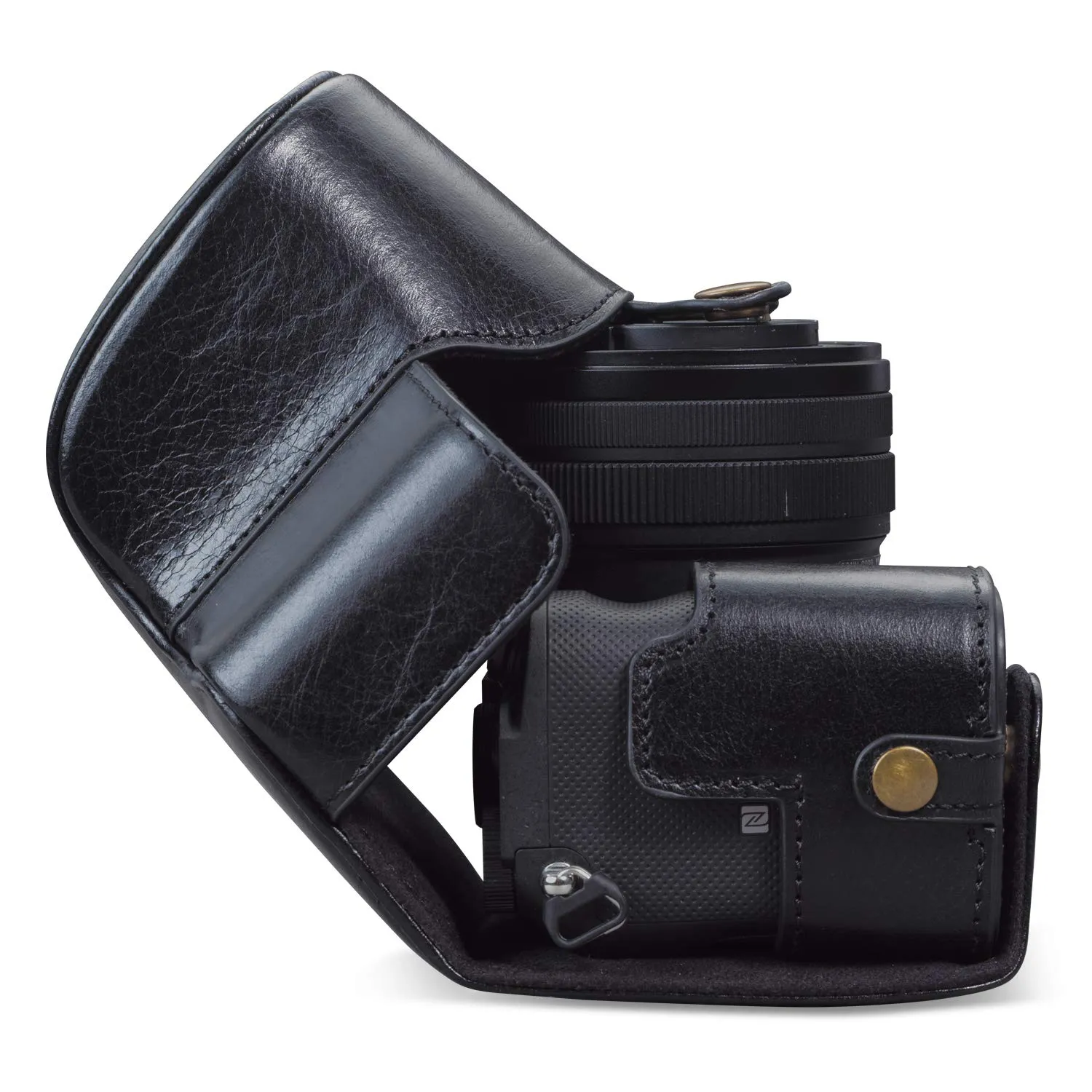 MegaGear MG1952 Sony A7C custodia pelle nera
