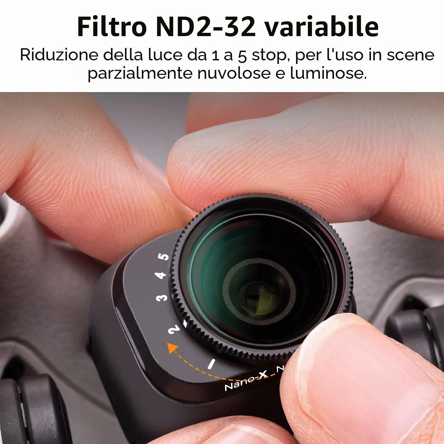 K&F Concept Mini 3 Pro kit filtri VND variabile 2 pezzi