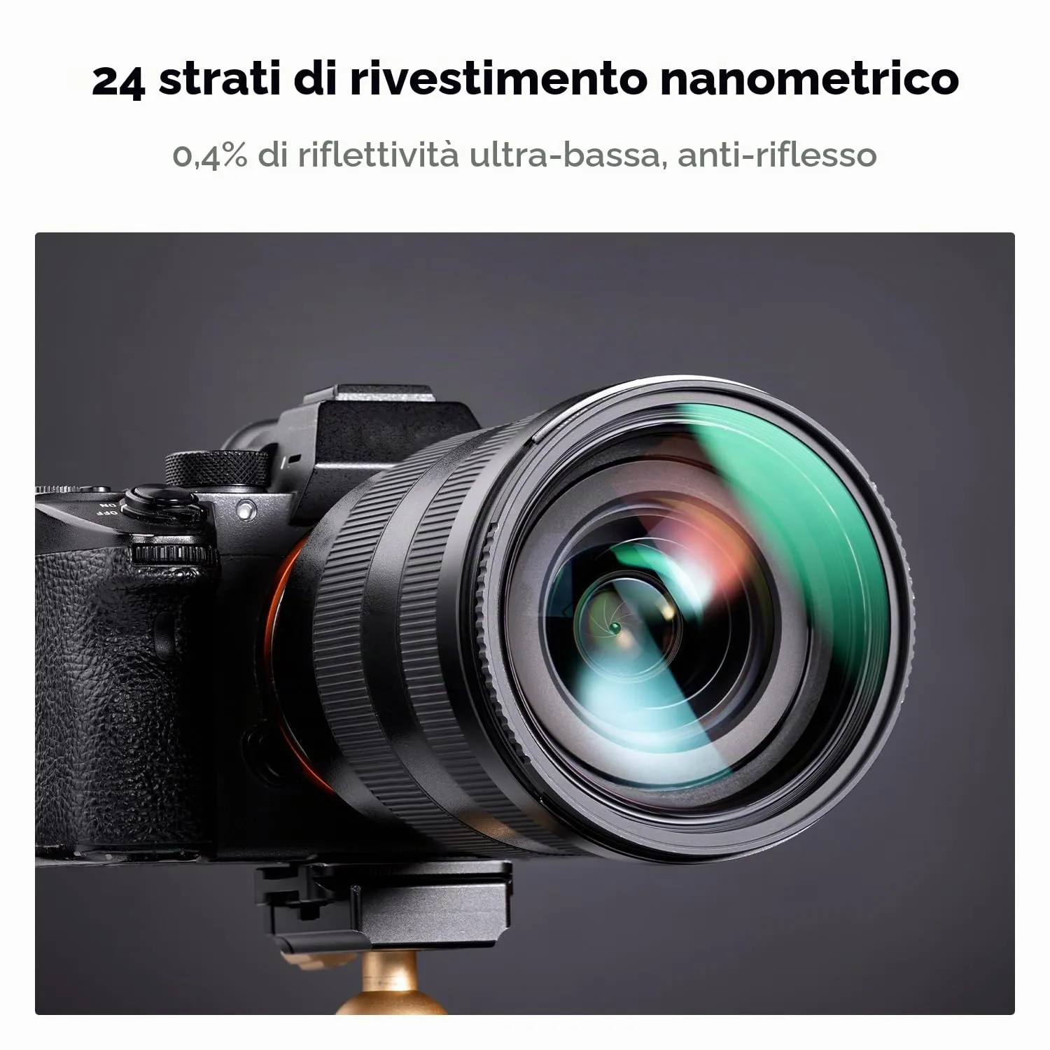 K&F Concept Nano-Dazzle filtro UV 67mm protezione 24 strati