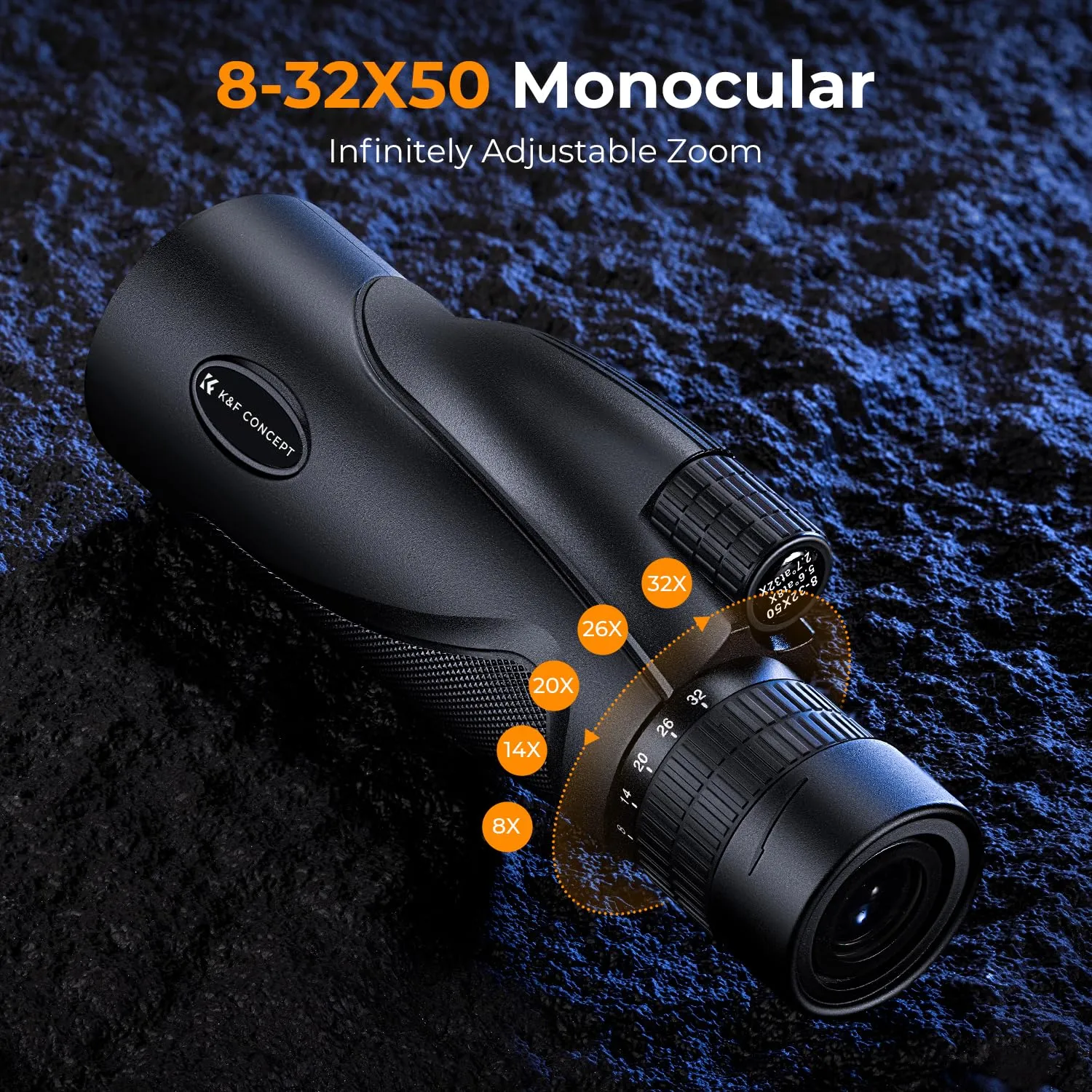 K&F Concept 8-32X50 monocolo zoom IP66 BAK4