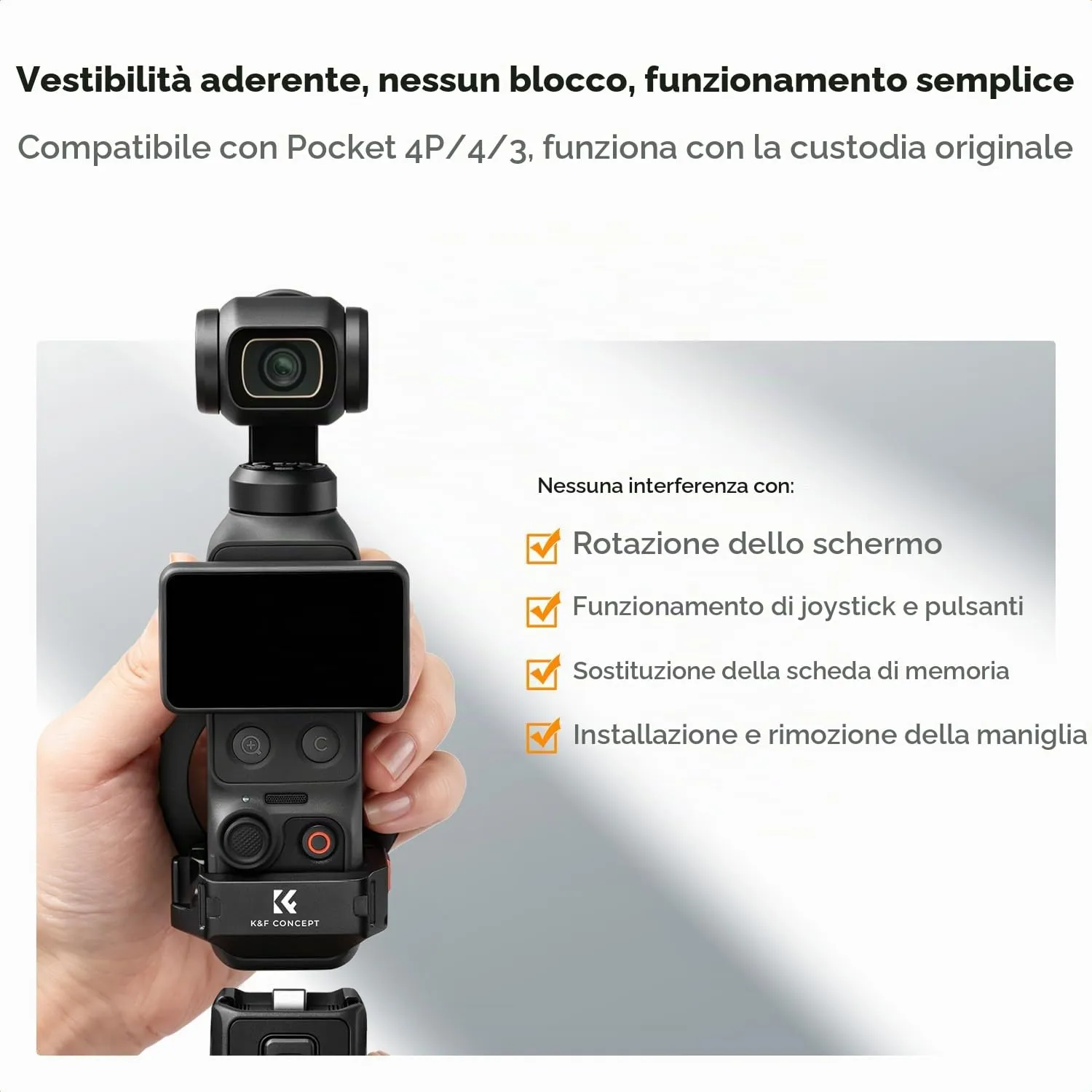 K&F Concept PP62 Gabbia Magnetica per DJI Pocket 3/4/4P