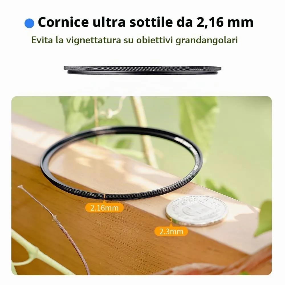 K&F Concept adattatore magnetico 82mm filtri alluminio