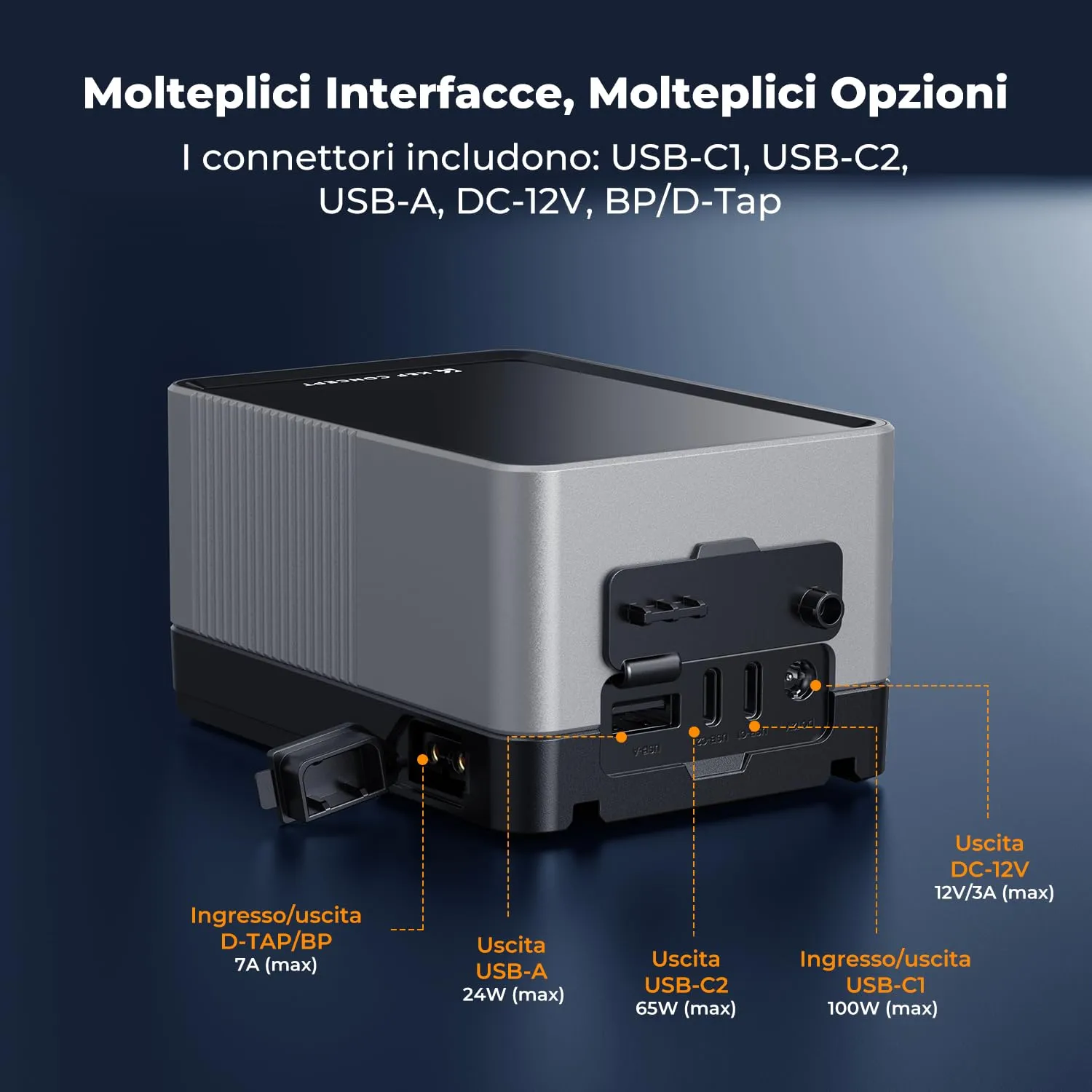 K&F Concept V-Mount 99Wh Mini batteria nera 14,8V video
