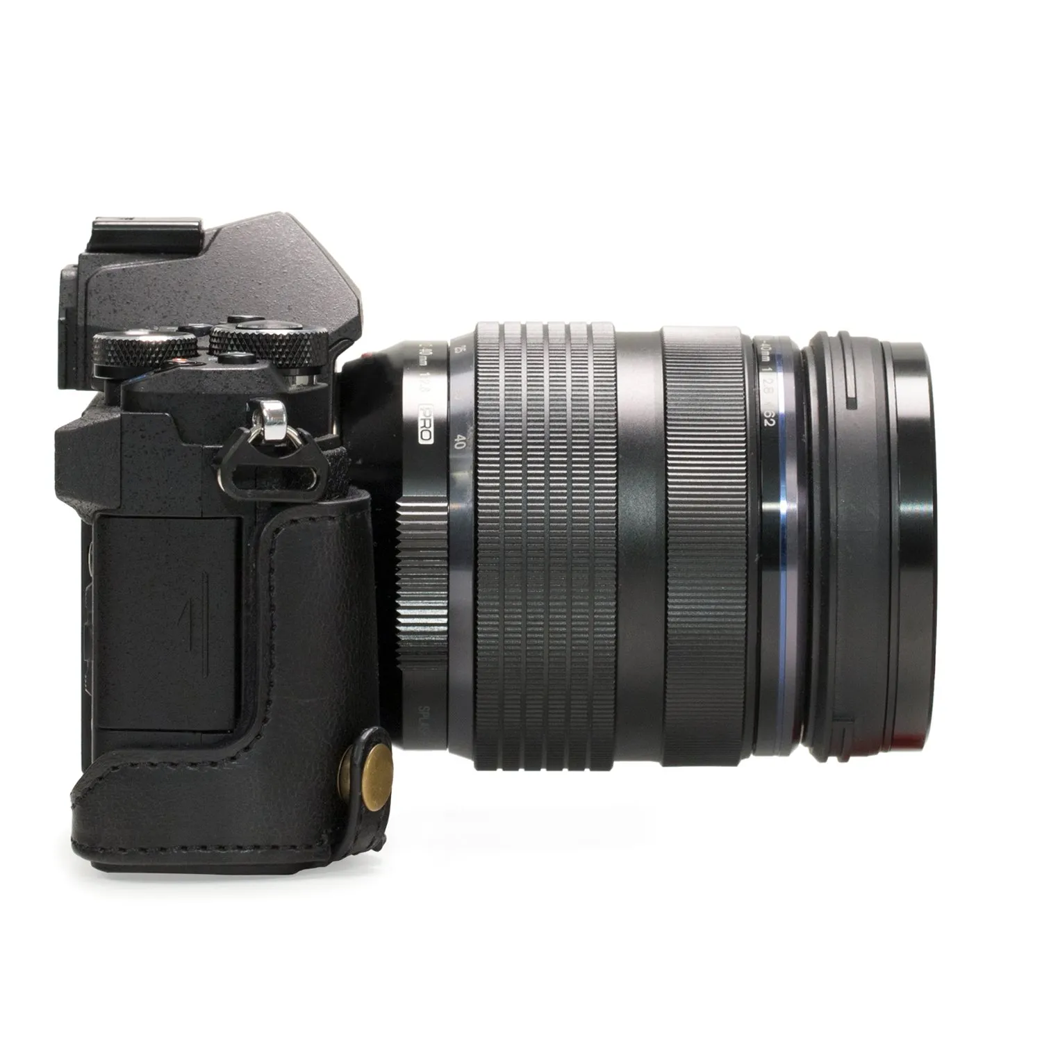 MegaGear Ever Ready custodia E-M5 Mark II nera pelle PU