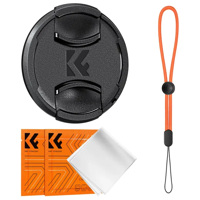 K&F Concept tappo obiettivo 67mm nero con laccetto
