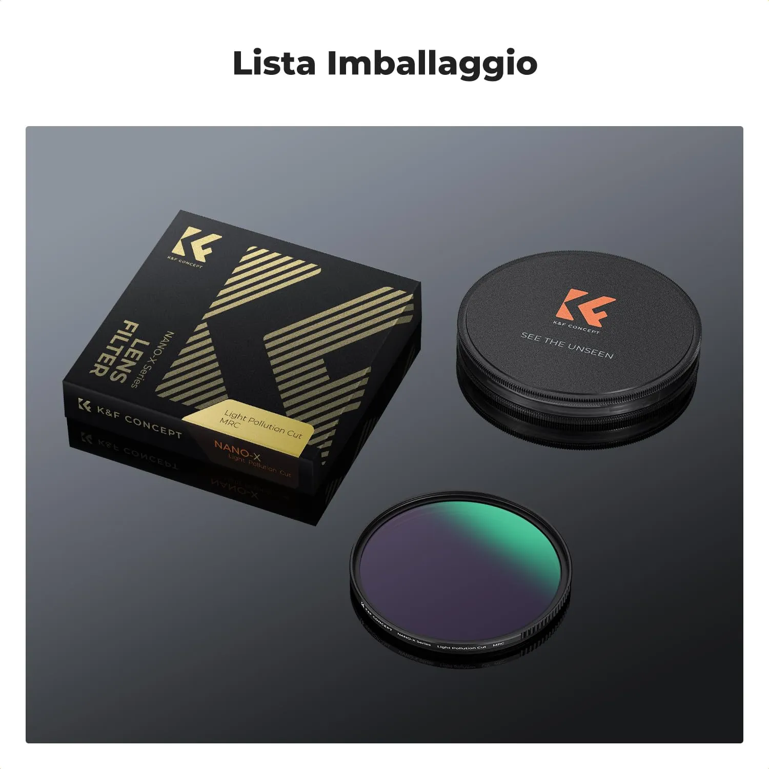 K&F Concept Nano-Xcel Filtro Notturno 82mm anti luce