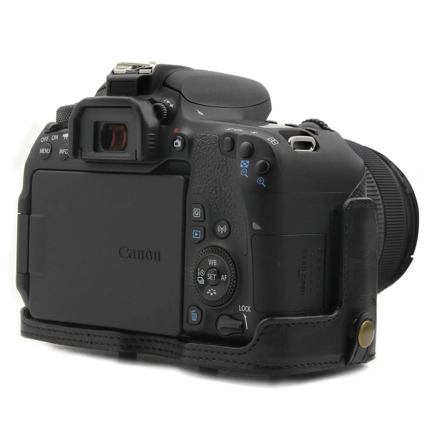 MegaGear Ever Ready MG1226 custodia finta pelle Canon 800D nero