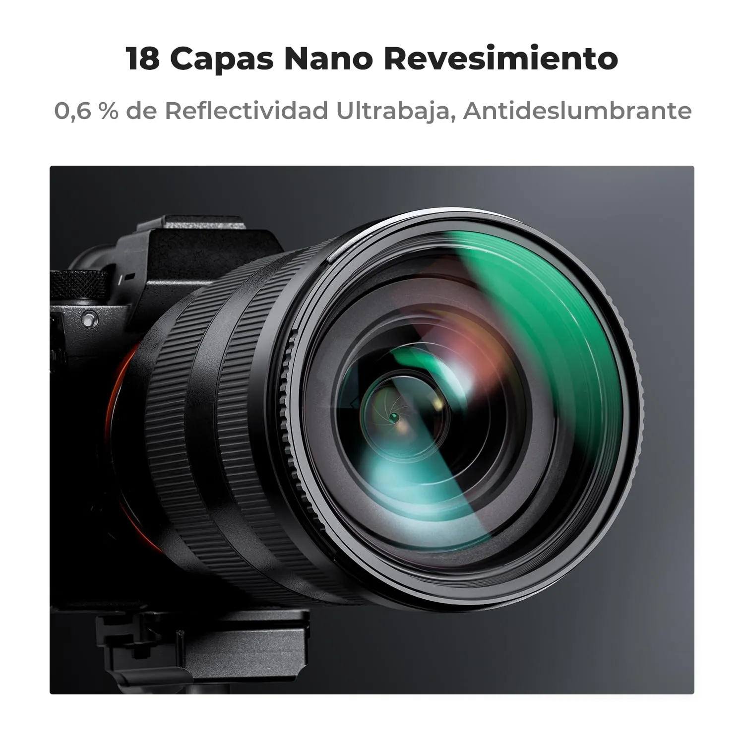 K&F Concept Nano-Klear Filtro UV 82mm Protezione+Tappo