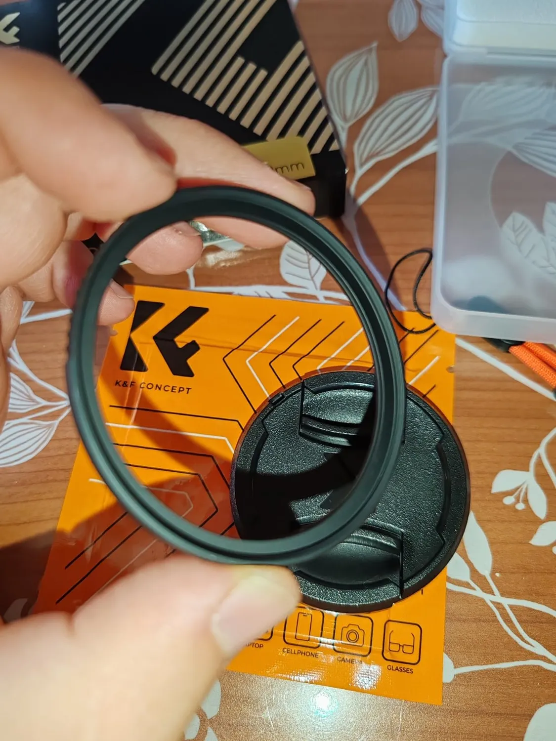K&F Concept Nano-Xcel filtro UV 67mm protezione con tappo