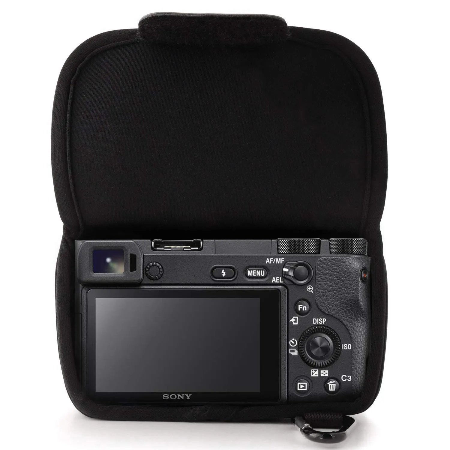 MegaGear Custodia Neoprene Sony A6400 A6500 Nero