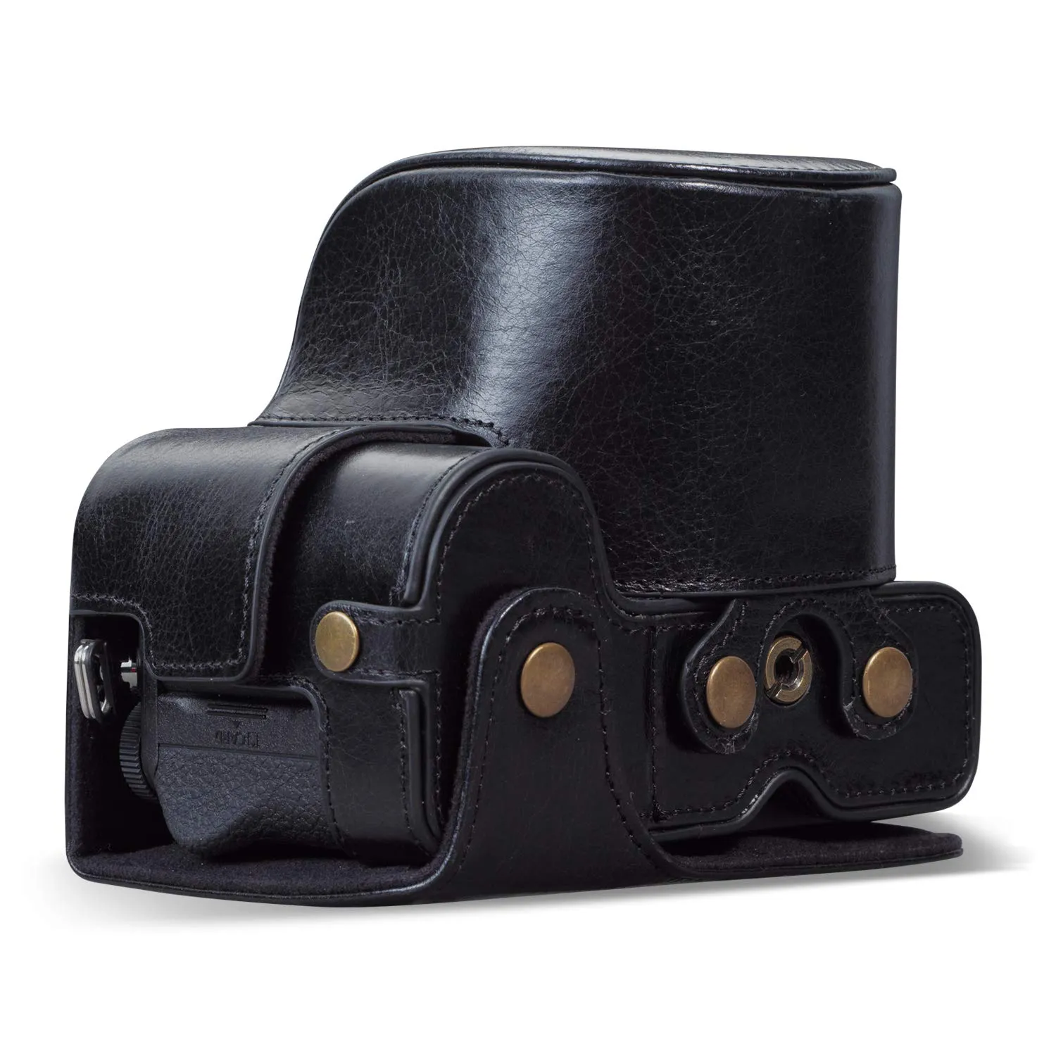 MegaGear Nikon Z5 custodia fotocamera pelle vera nera