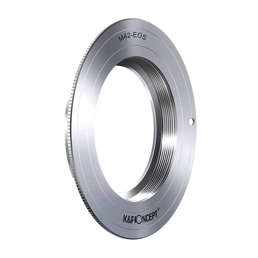 K&F Concept adattatore M42-EOS per Canon EF manuale