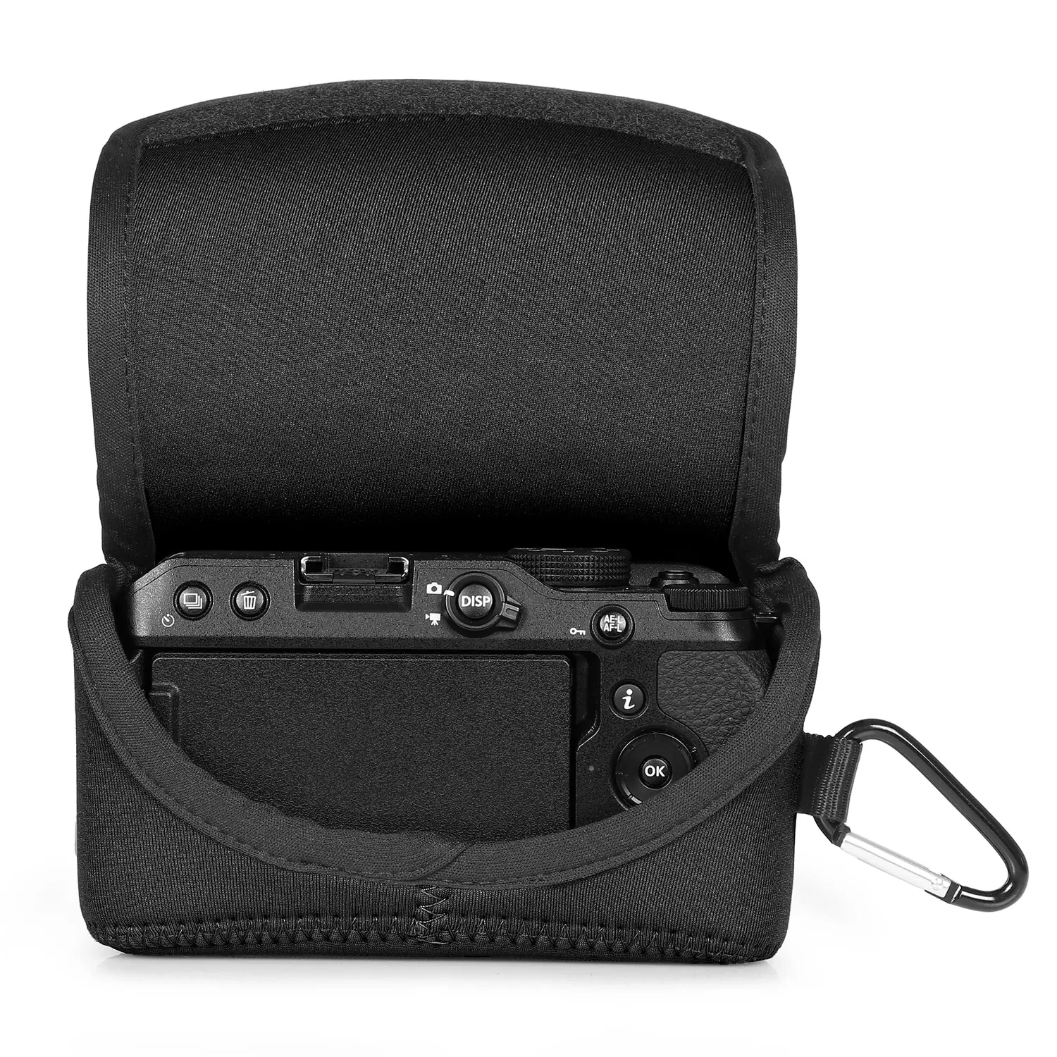 MegaGear Ultra Light Custodia Neoprene Nikon Z30 16-50mm Nera