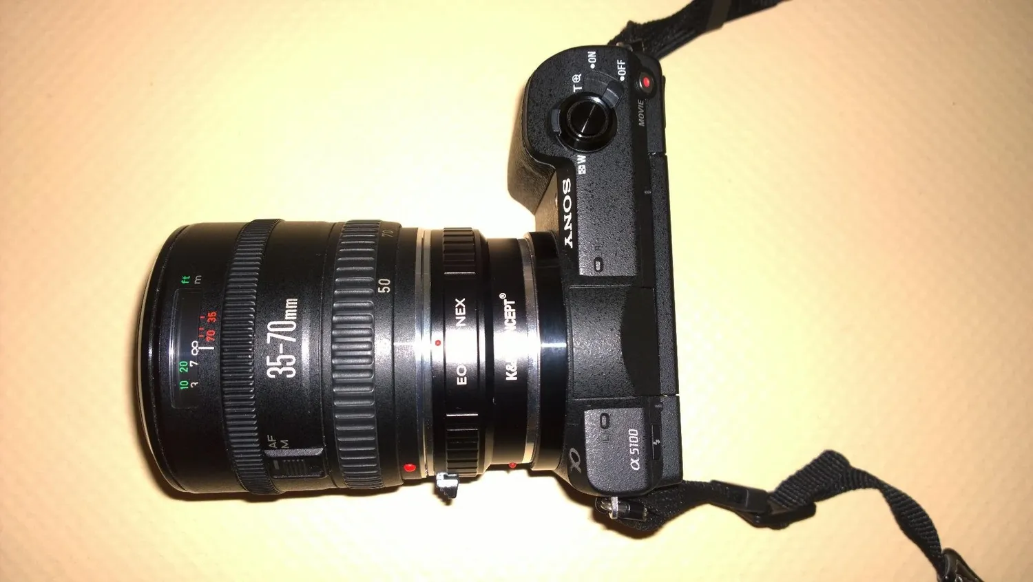 K&F Concept EOS-NEX anello adattatore metallo manuale