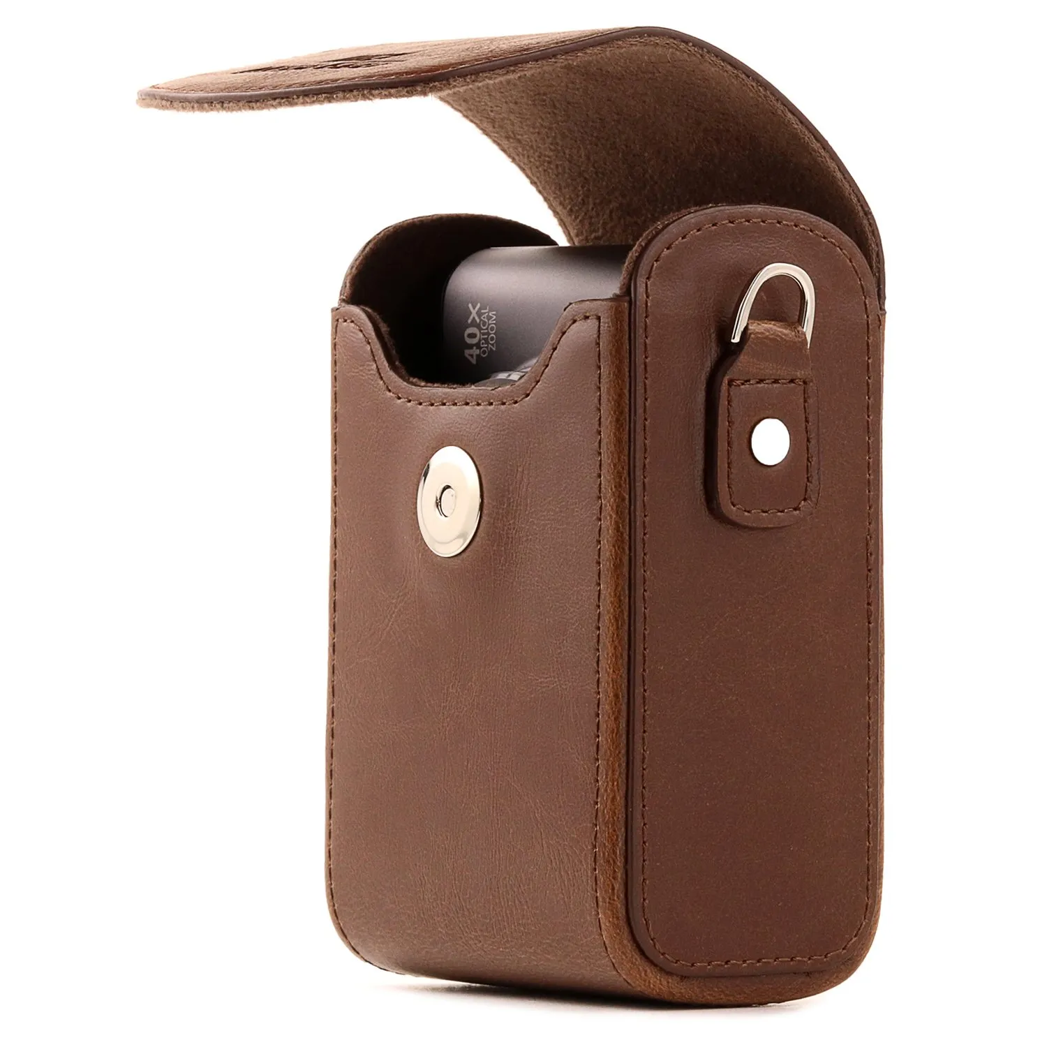 MegaGear MG279 Custodia Fotocamera RX100 S120 Marrone Scuro
