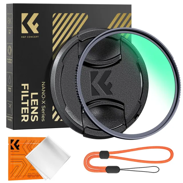 K&F Concept Nano-Xcel filtro UV 67mm protezione con tappo